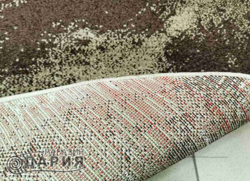 Тъкан килим MAGNOLIA 097 d.beige/red елипса